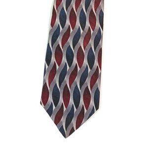 Giorgio Moreschi Men’s Silk Tie Multicolor Geometric 61 inch Designer Wide Tie
